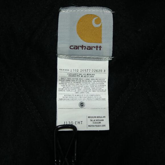 Vintage Carhartt J130 CHT Chestnut Faded Brown Hooded Jacket Size Medium - Picture 16 of 16